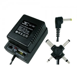 Adaptador de Corriente de Transformador 1A, Voltaje Variable de 1.5Vdc hasta 12Vdc