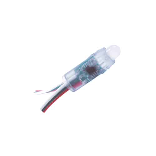 LED Pixel 5MM 12V Transparente Color Blanco
