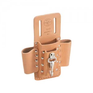 Portaherramientas en Cuero 4 Bolsillos