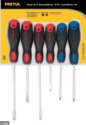Juego de Destornilladores 6 Piezas