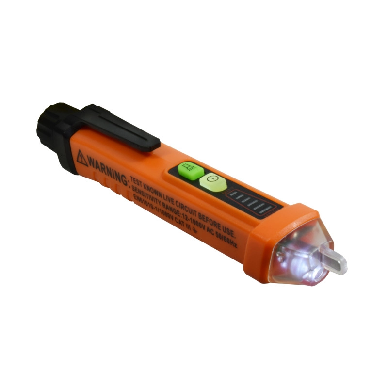 Detector de Voltaje Ncv, Rango 12 -1000Vac. Indicador LED y Sonoro. PEAKMETER