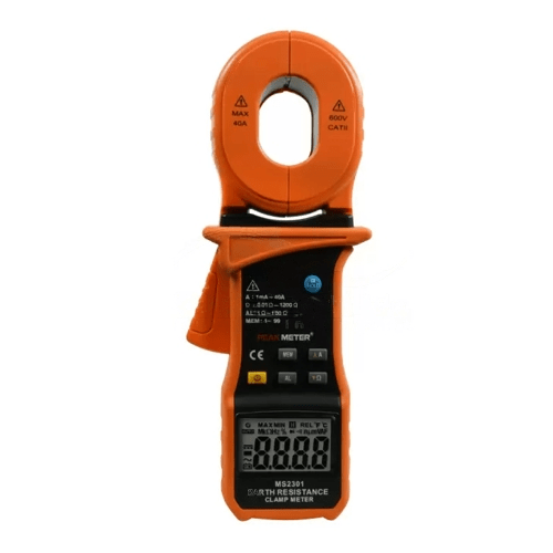Telurómetro Tipo Pinza, Medidor de Resistencia a Tierra y Corriente de Fuga . hasta 1200Ohm.