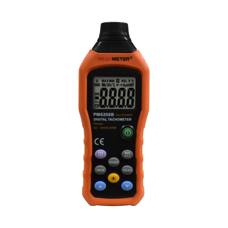 Tacómetro sin Contacto, Rango 50-99999 Rpm. Incluye Cinta Reflectiva. PEAKMETER