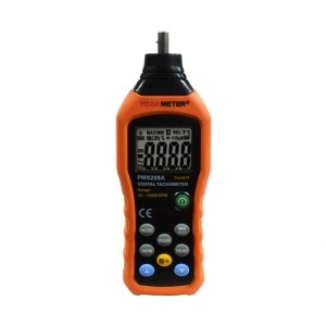 Tacómetro de Contacto, Rango 50-19999 Rpm. Unidades Seleccionables. Incluye Kit de Accesorios.
