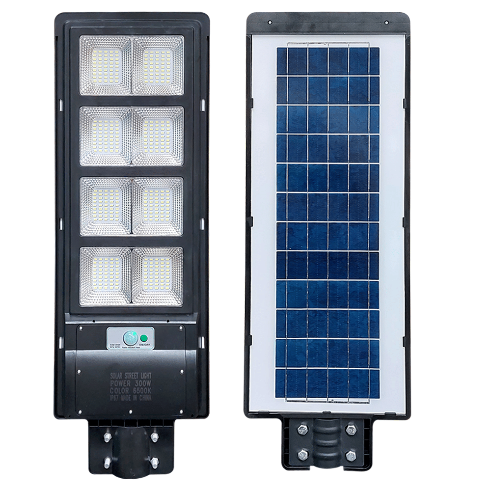 Lampara Led Solar Alumbrado Publico 300W Slim