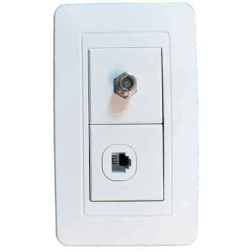 Toma EM Teléfono +Coaxial