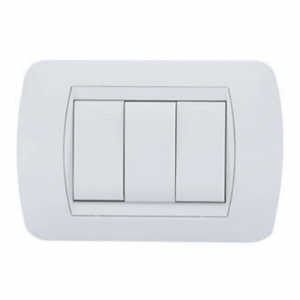 Interruptor Enerlux Sencillo Conmutable Blanco