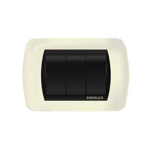 Interruptor Enerlux Sencilllo Blanco/Negro