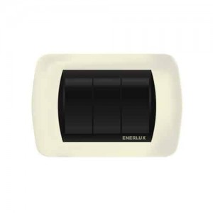Interruptor Enerlux Sencilllo Blanco/Negro