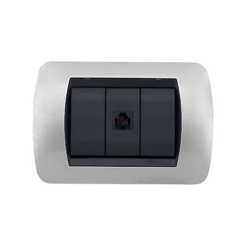 Toma Enerlux Telefonica Silver