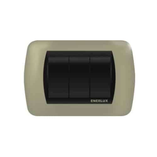 Interruptor Enerlux Sencillo Silver