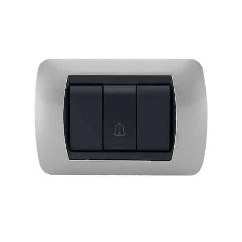 Pulsador Enerlux Timbre Silver