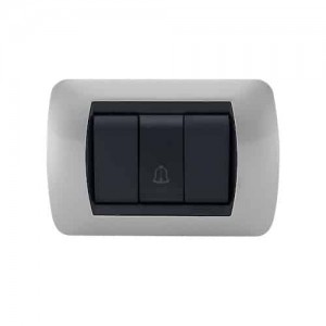 Pulsador Enerlux Timbre Silver