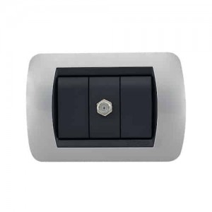 Toma Enerlux Coaxial Silver