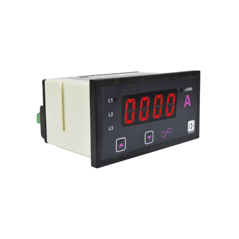 Amperimetro Rishabh Trifasico 1A/5A 48X96Mm