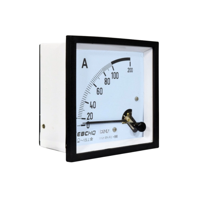 Amperímetro Ebchq Análogo 100A-Ac 96X96Mm