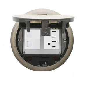 Socket de Piso Redondo Exteriores Dorado Veto