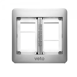 Socket de Piso 6H Plateado Veto