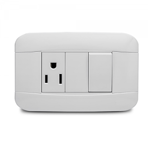 Mixto Tomacorriente Americano 2P+E + Interruptor No Neon Veto