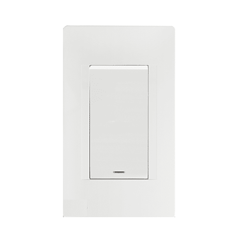 Interruptor Premium Sencillo Vertical Blanco