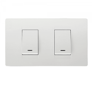 Interruptor Premium Doble Blanco