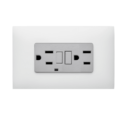 Tomacorriente Doble Gfci 15a Blanco Veto