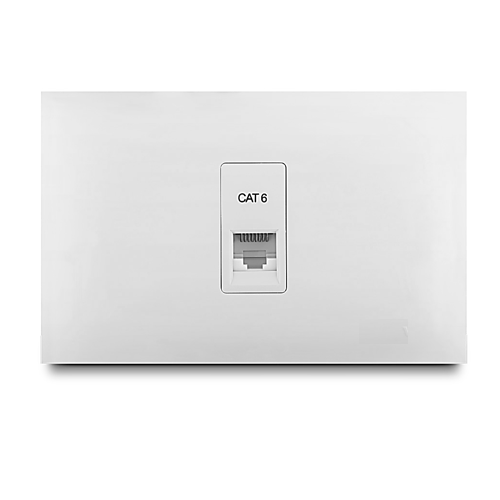 Jack Datos Rj45 Cat6 Simple Blanco Veto