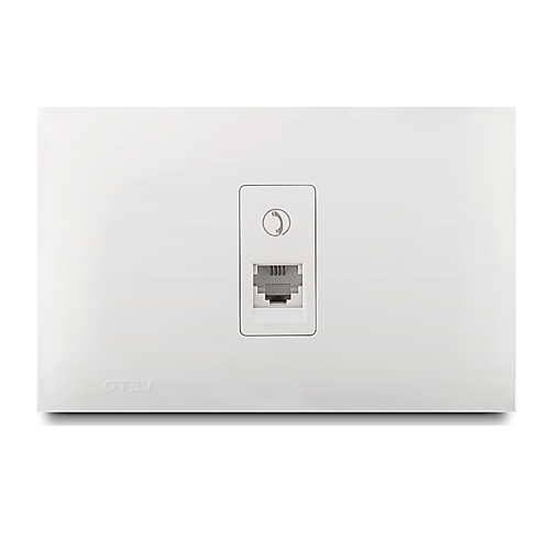 Jack Teléfono Rj14 Simple Blanco Veto