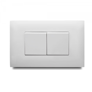 Conmutador Doble Botón Ancho Blanco Veto