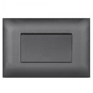 Interruptor Vive Sencillo No Neón Negro