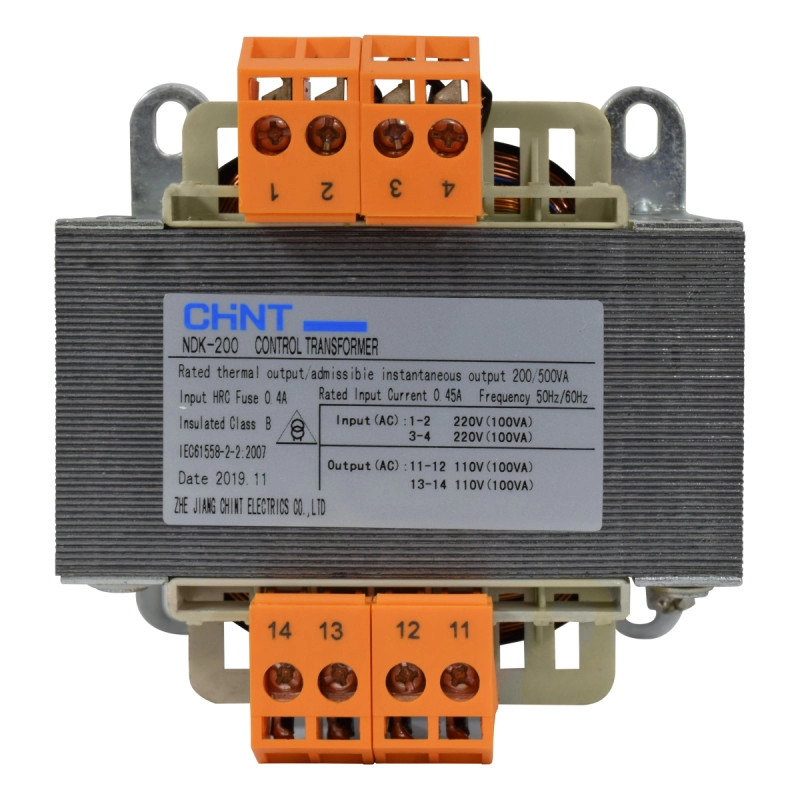 Transformador de Voltaje, Entrada 1 220V y Salida 1 110 Chint
