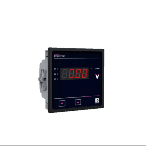 Voltímetro Escalizable Trifásico 100 - 500Vac 96X96Mm Cla 0.5