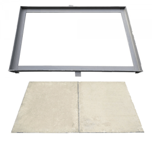 Juego Marco y Tapa (Fundida) Telefónica Doble 118x68Cm