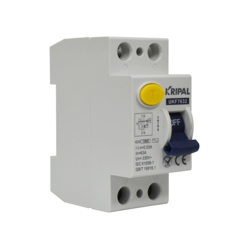 Breaker Diferencial Kripal 2x63a 230/400v, 30ma 10ka