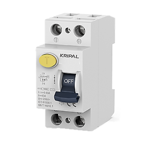 Breaker Diferencial Kripal 2x25a 230/400v, 30ma 10ka