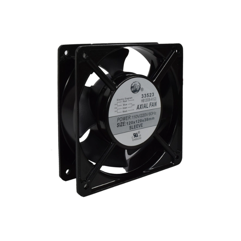 Ventilador Axial de Buje 120x120x38Mm
