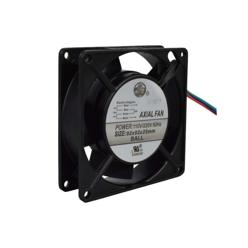 Ventilador Axial de balinera 92x92x25Mm