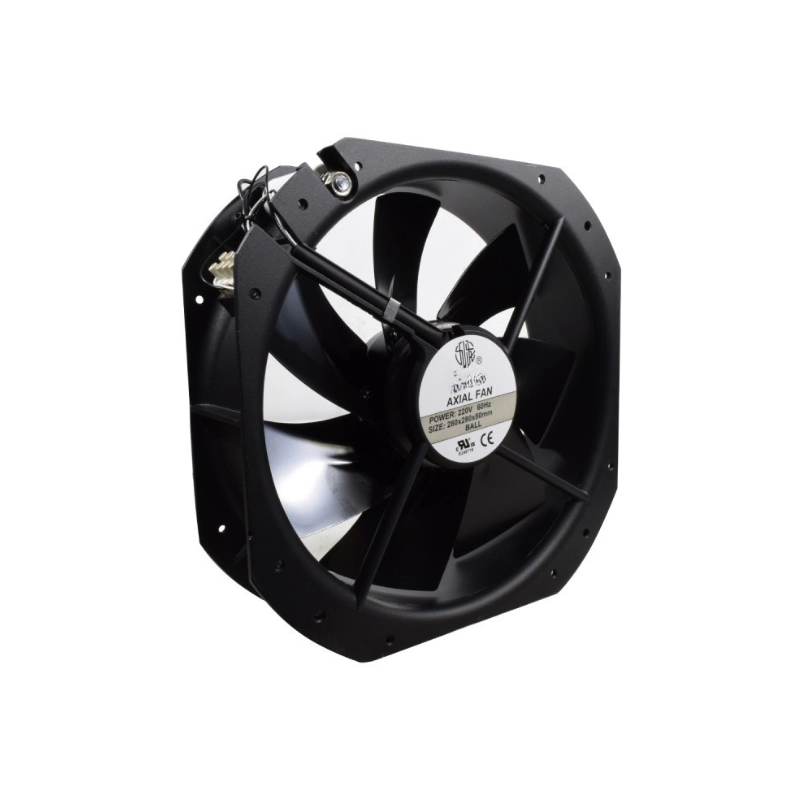 Ventilador Axial de Balinera 280x280x80Mm 100-125Vac