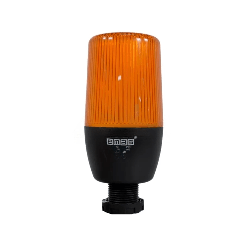 Baliza Emas Fija / Intermitente Amarilla 55Mm 220Vac Sin Buzzer Conexion  22Mm