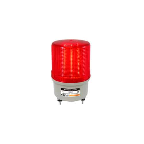 Lampara Rotativa LED Roja C/Buz 110/220Vac