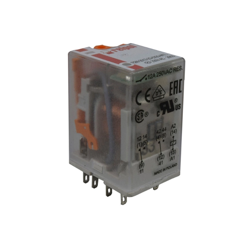 Mini Relevo 24Vdc 8 Pines Planos Ul