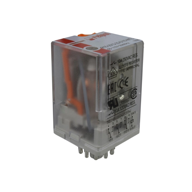 Relevo Electromagnetico - Ul 8 Pines Redondos 24Vdc RELPOL