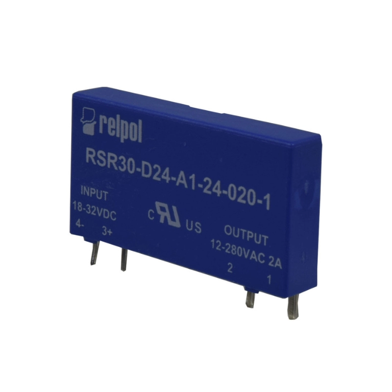 Rele Estado Solido Ssr Slim Dc-Ac 18-32 Vdc - 2A/230Vac Ul RELPOL