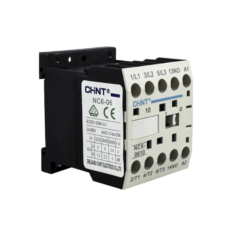 Contactor 6A Ac3 24Vac 3No+1Nc Aux Chint