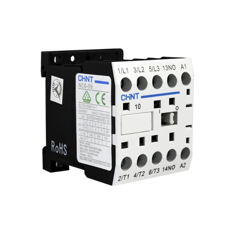 Mini Contactor Auxiliar 6A ac3 220Vac 4no Chint
