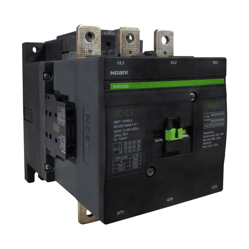 Contactor 400A Ac-3, 2 Ax-No, 2 Ax-Nc, Controlador A 220Vac/Dc 50/60Hz.Noark