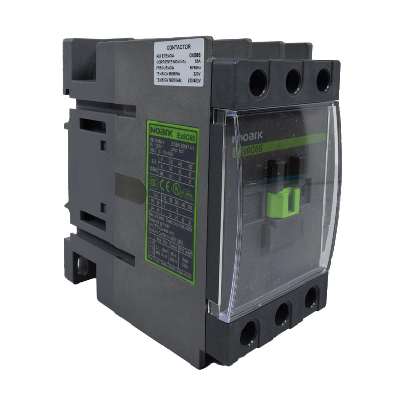 Contactor 65A AC3 220VAC 3P+1NA+1NC Noark