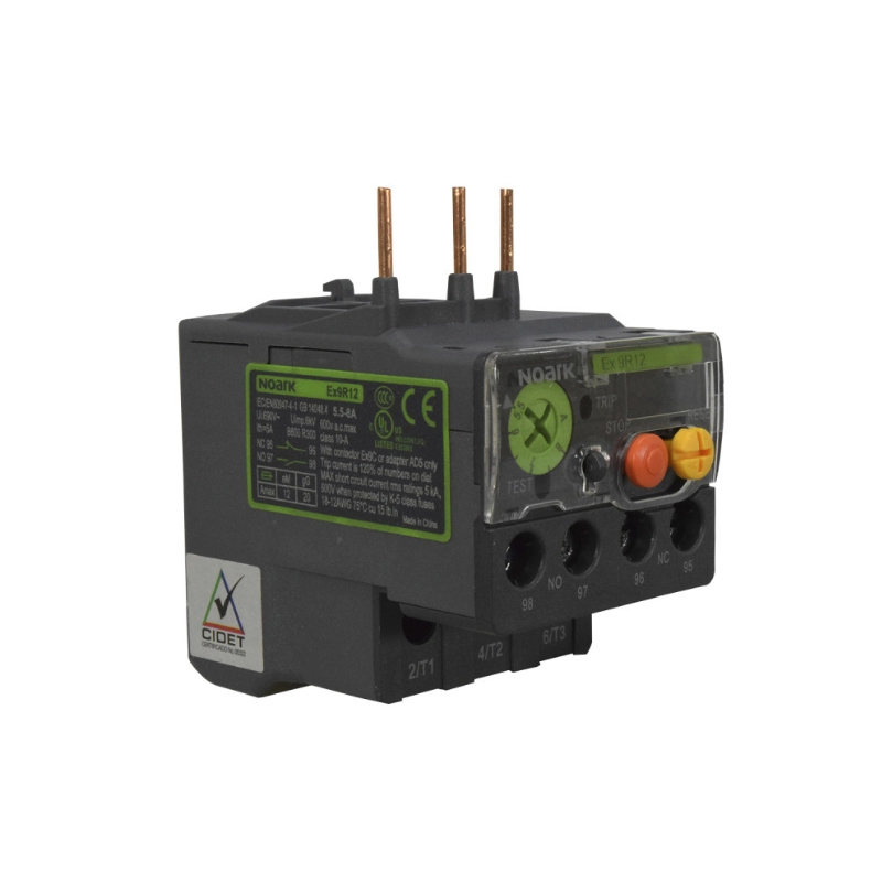 Rele Termico 5.5-8A P/mini Cont 6-9-12A EX9CS Noark
