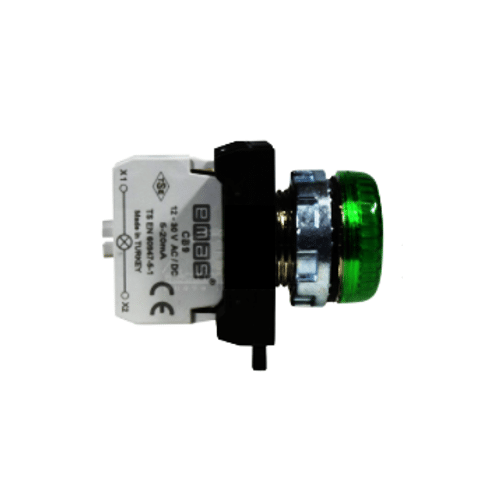 Piloto Metálico Verde 100-230 Vac/Dc