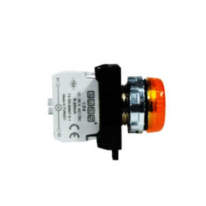 Piloto Metálico Amarillo 100-230 Vac/Dc